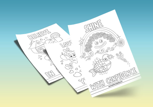 A4 Affirmation Coloring Pages